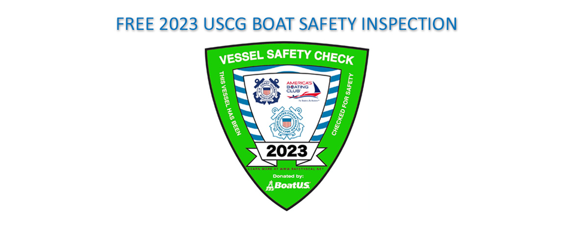 Free 2023 USCG Boat Safety Inspection